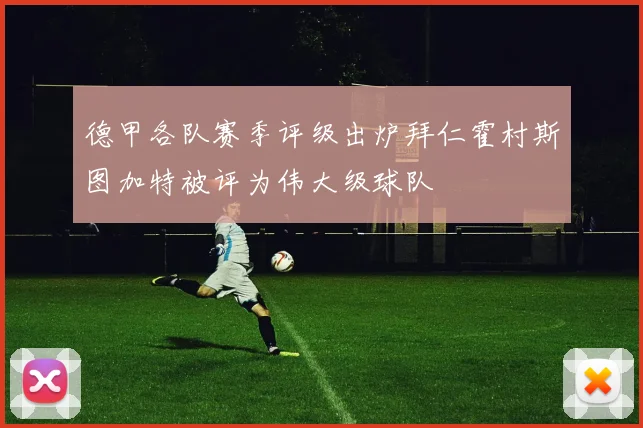 德甲各队赛季评级出炉拜仁霍村斯图加特被评为伟大级球队